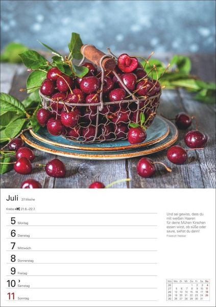Produktbild: K&uuml;chenkalender Wochenplaner 2027 - 53 inspirierende Fotografien