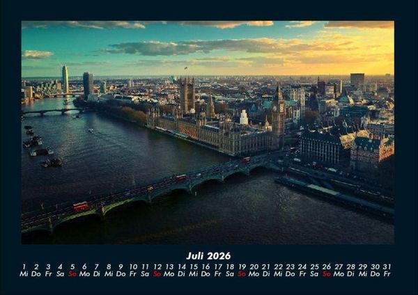 Produktbild: London 2026 Fotokalender DIN A4