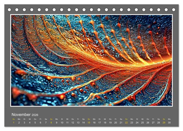 Produktbild: Strukturvisionen (Tischkalender 2026 DIN A5 quer), CALVENDO Monatskalender