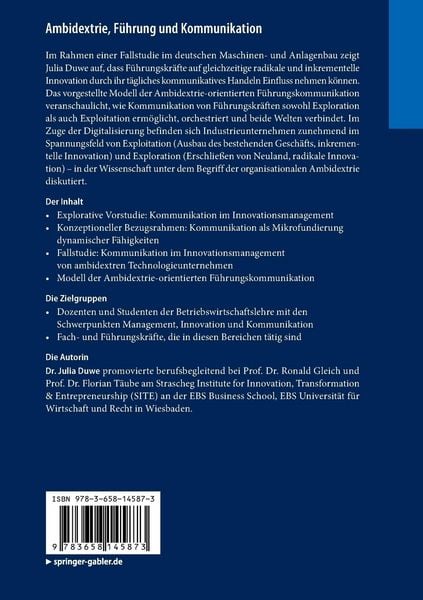 Produktbild: Ambidextrie, F&uuml;hrung und Kommunikation