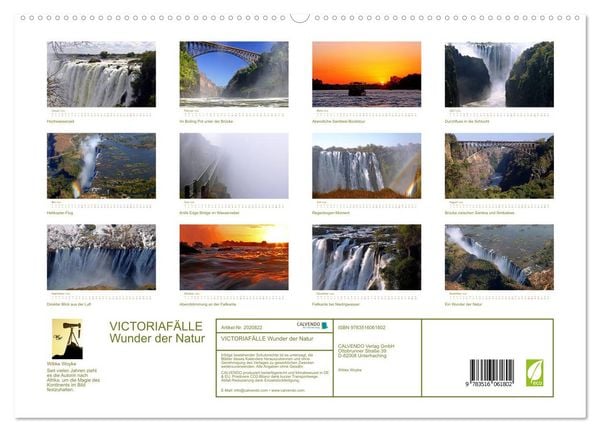 Produktbild: VICTORIAF&Auml;LLE Wunder der Natur (hochwertiger Premium Wandkalender 2026 DIN A2 quer), Kunstdruck in Hochglanz