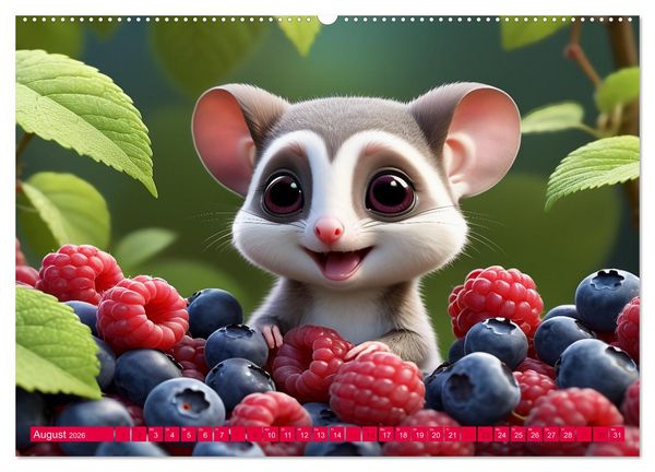 Produktbild: Niedliche Flugh&ouml;rnchen - Sugar Glider Jahresreise (Wandkalender 2026 DIN A2 quer), CALVENDO Monatskalender