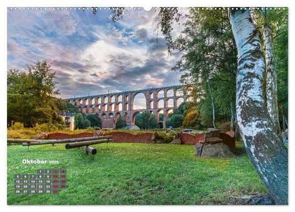 Produktbild: Vogtland - von Klingenthal bis G&ouml;ltzschtal (hochwertiger Premium Wandkalender 2026 DIN A2 quer), Kunstdruck in Hochglanz