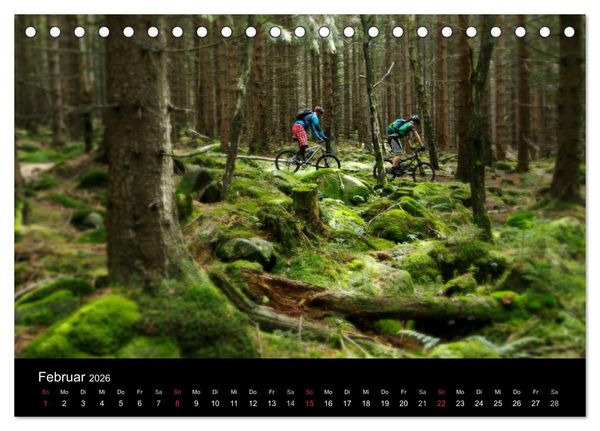 Produktbild: Mountainbike Abenteuer Deutschland (Tischkalender 2026 DIN A5 quer), CALVENDO Monatskalender