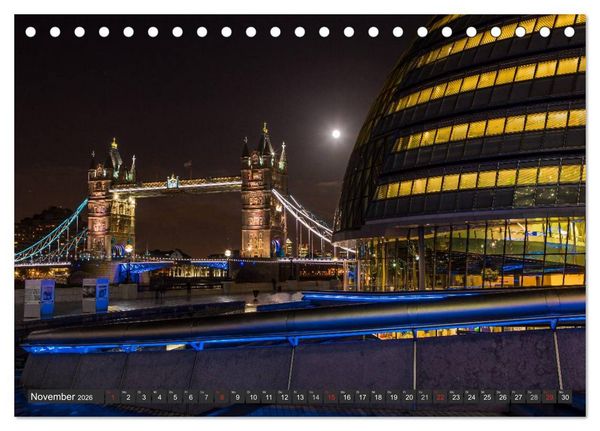 Produktbild: London Light (Tischkalender 2026 DIN A5 quer), CALVENDO Monatskalender