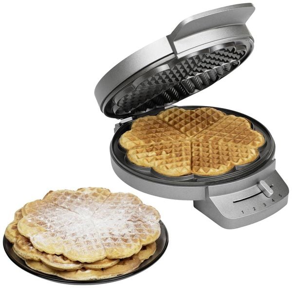 Produktbild: Princess 132380 Waffeleisen Grau (metallic)