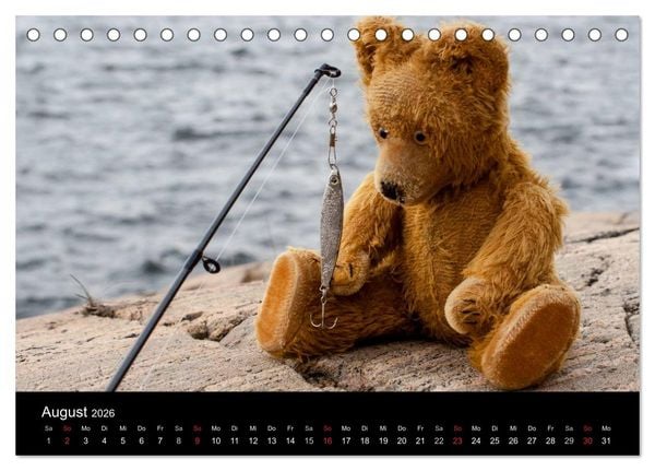 Produktbild: Teddy Basse, Fortsetzung... (Tischkalender 2026 DIN A5 quer), CALVENDO Monatskalender