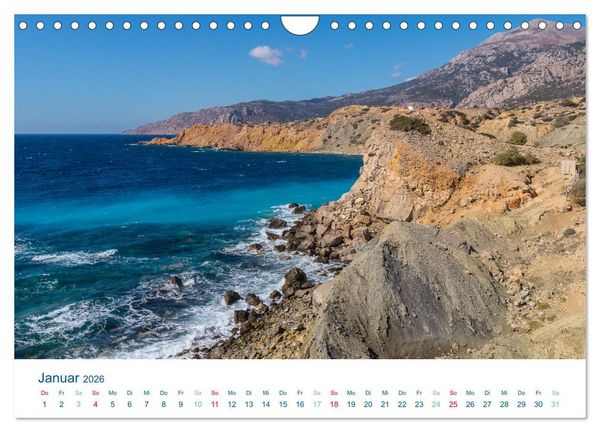 Produktbild: Karpathos - Malerische Insel in der &Auml;g&auml;is (Wandkalender 2026 DIN A4 quer), CALVENDO Monatskalender