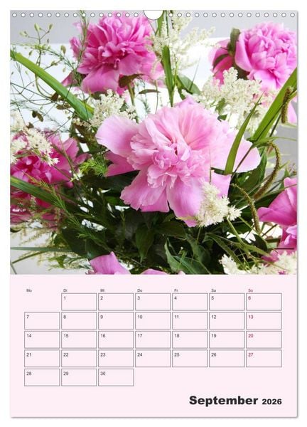 Produktbild: Pfingstrosen Rosen ohne Dornen (Wandkalender 2026 DIN A3 hoch), CALVENDO Monatskalender