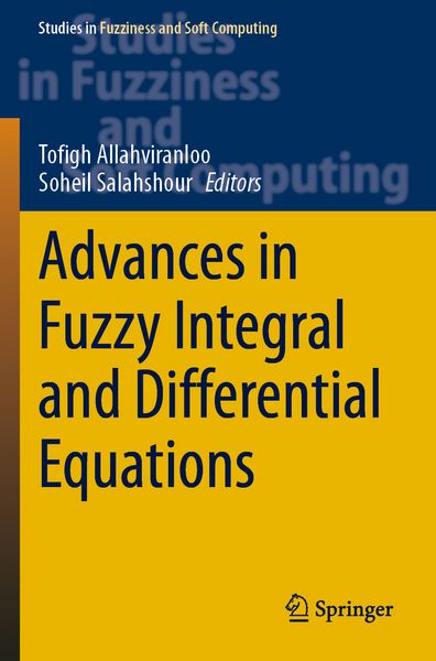 Produktbild: Advances in Fuzzy Integral and Differential Equations