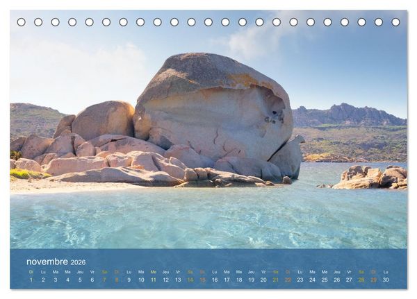 Produktbild: Sardaigne - L'&acirc;me sauvage de la M&eacute;diterran&eacute;e (Calendrier de bureau 2026 DIN A5 vertical), CALVENDO calendrier mensuel