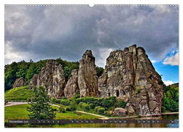 Produktbild: Landschaften unserer Heimat (hochwertiger Premium Wandkalender 2026 DIN A2 quer), Kunstdruck in Hochglanz
