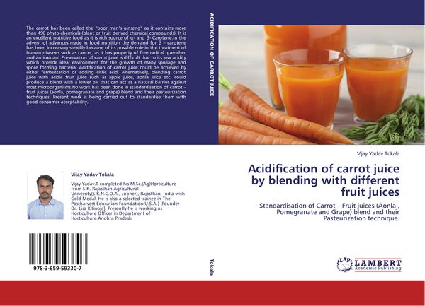 Produktbild: Acidification of carrot juice by blending with different fruit juices