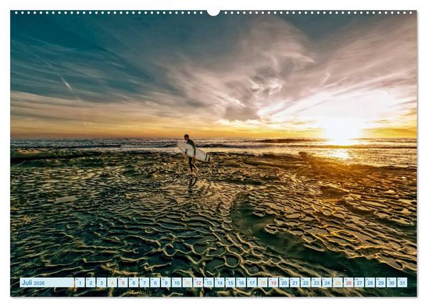 Produktbild: Surfen - so cool (hochwertiger Premium Wandkalender 2026 DIN A2 quer), Kunstdruck in Hochglanz