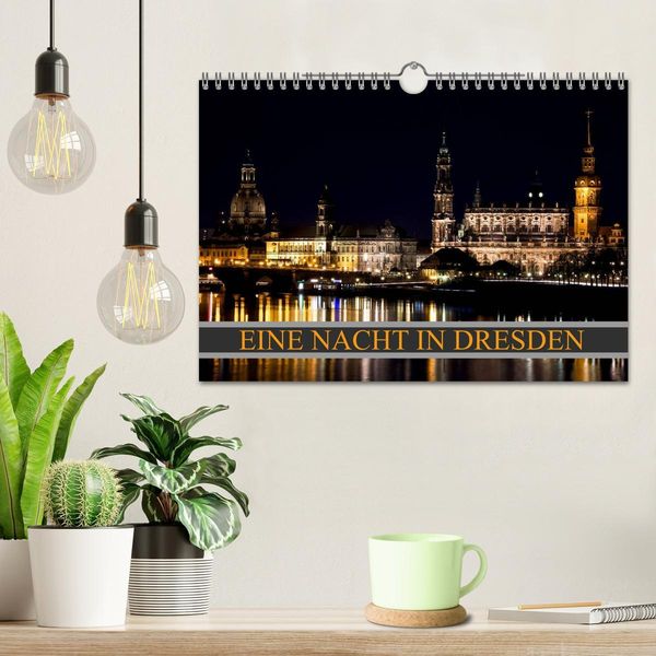 Produktbild: Eine Nacht in Dresden (Wandkalender 2026 DIN A4 quer), CALVENDO Monatskalender