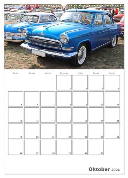 Produktbild: Ost-Oldtimer in Magdeburg (hochwertiger Premium Wandkalender 2026 DIN A2 hoch), Kunstdruck in Hochglanz