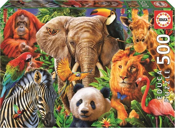Produktbild: Educa - Wildtiere 500 Teile Puzzle