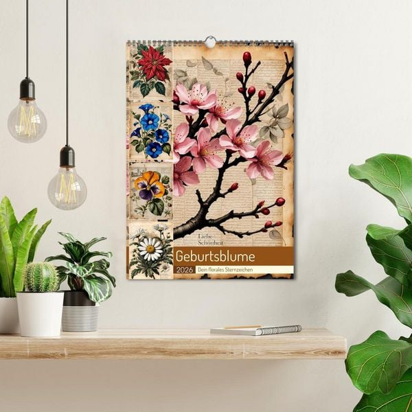 Produktbild: Geburtsblume, dein florales Sternzeichen (Wandkalender 2026 DIN A3 hoch), CALVENDO Monatskalender