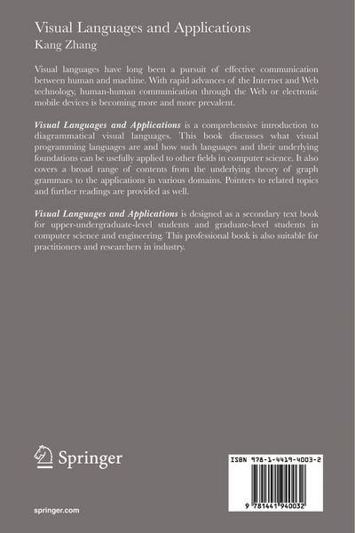 Produktbild: Visual Languages and Applications