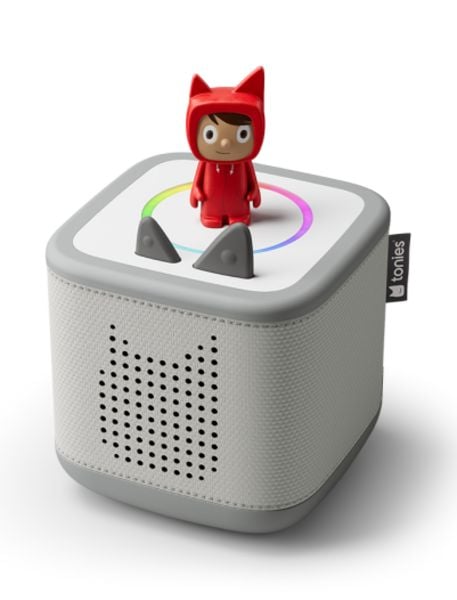 Tonies - Toniebox 2 Mondgrau Starter Set Kreativ-Tonie Rot