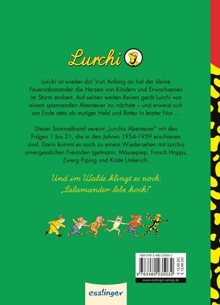 Produktbild: Lurchis Abenteuer 1: Das lustige Salamanderbuch