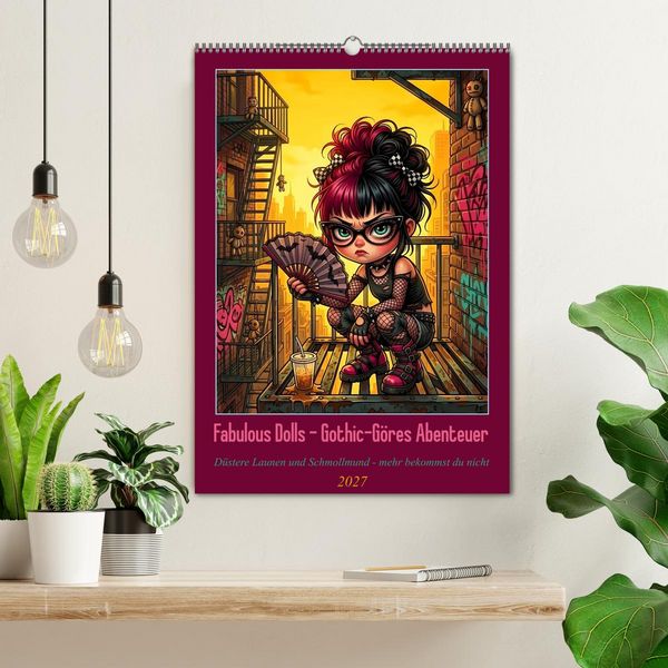 Produktbild: Fabulous Dolls - Gothic-G&ouml;res Abenteuer (Wandkalender 2027 DIN A2 hoch), CALVENDO Monatskalender