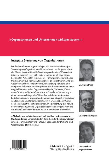 Produktbild: Integrale Steuerung von Organisationen