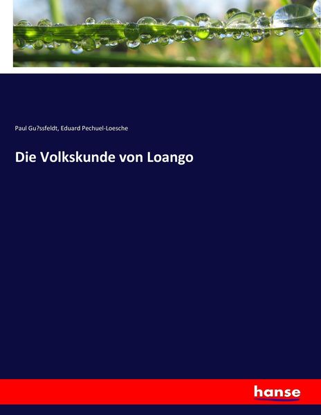Produktbild: Die Volkskunde von Loango