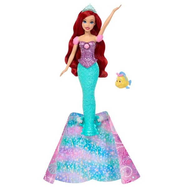 Produktbild: Disney Princess Arielle, von Mensch zu Meerjungfrau verwandelbare Modepuppe mi