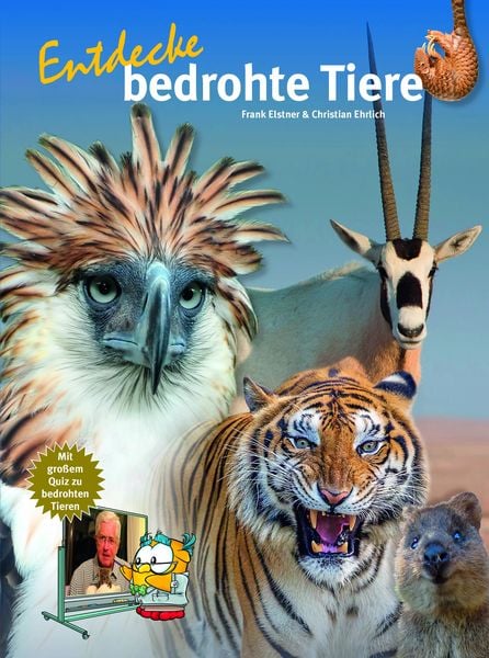 Entdecke bedrohte Tiere, Gebundene Ausgabe von Frank Elstner , Christian Ehrlich, Natur Und Tier, 9783866594135