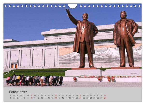 Produktbild: Impressionen aus Nordkorea (Wandkalender 2027 DIN A4 quer), CALVENDO Monatskalender