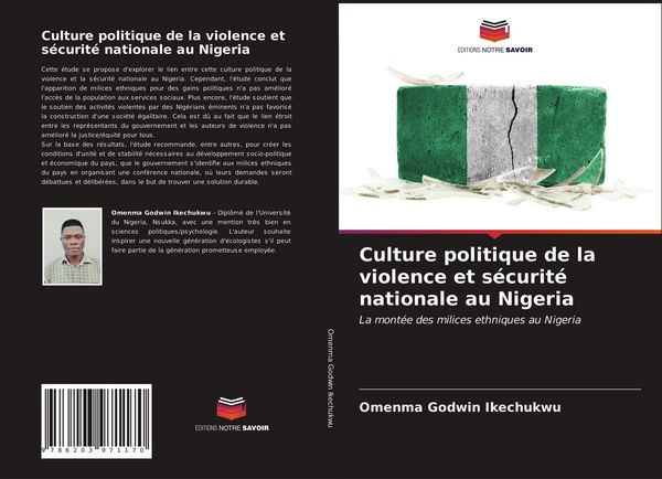 Produktbild: Culture politique de la violence et s&eacute;curit&eacute; nationale au Nigeria
