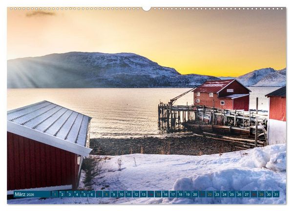 Produktbild: Von Troms&ouml; nach Sommaroy - Winter in Norwegen (hochwertiger Premium Wandkalender 2026 DIN A2 quer), Kunstdruck in Hochglanz