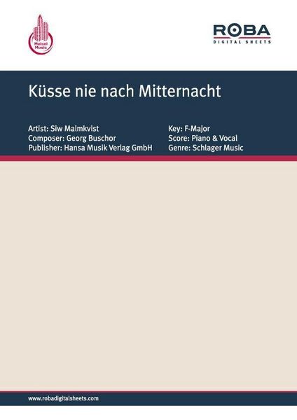 Produktbild: K&uuml;sse nie nach Mitternacht