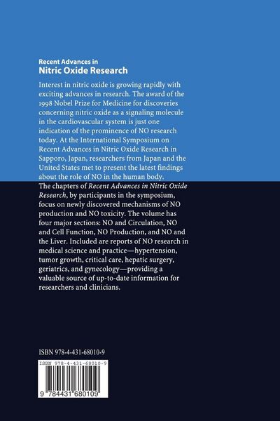 Produktbild: Recent Advances in Nitric Oxide Research