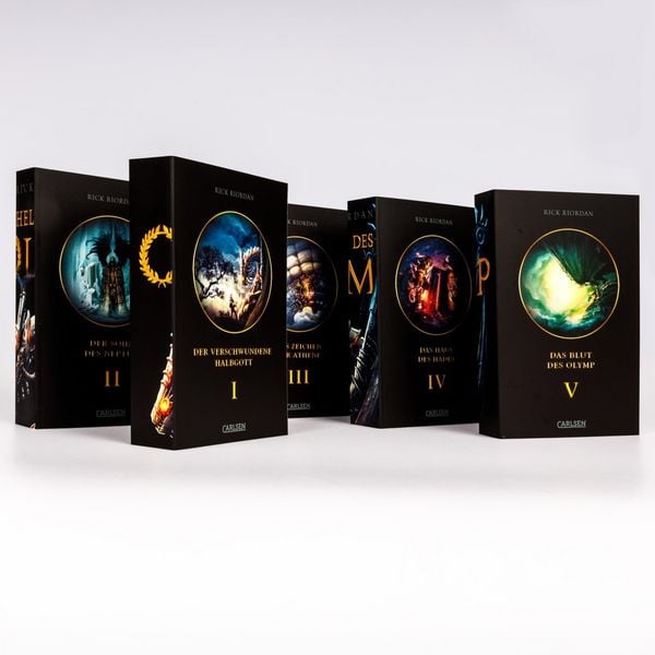 Produktbild: Helden des Olymp: Taschenbuchschuber B&auml;nde 1-5