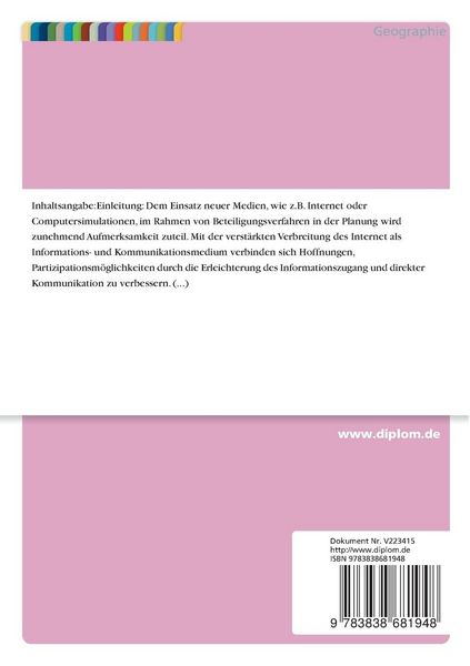 Produktbild: Partizipation in der Stadtplanung
