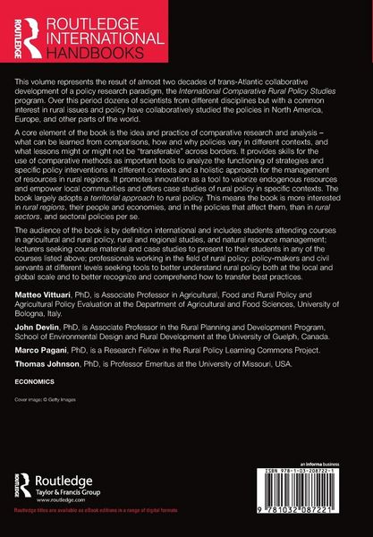 Produktbild: The Routledge Handbook of Comparative Rural Policy