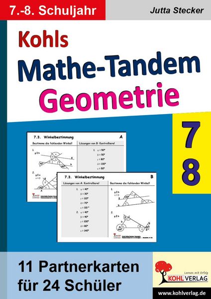 Produktbild: Kohls Mathe-Tandem Geometrie / Klasse 7-8