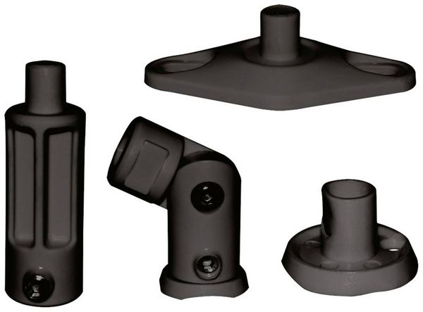 Produktbild: Neomounts SPEAKER-W100BLACK Lautsprecher-Deckenhalterung Neigbar Boden-/Deckenabstand (max.): 14.2 cm Schwarz 1 St.
