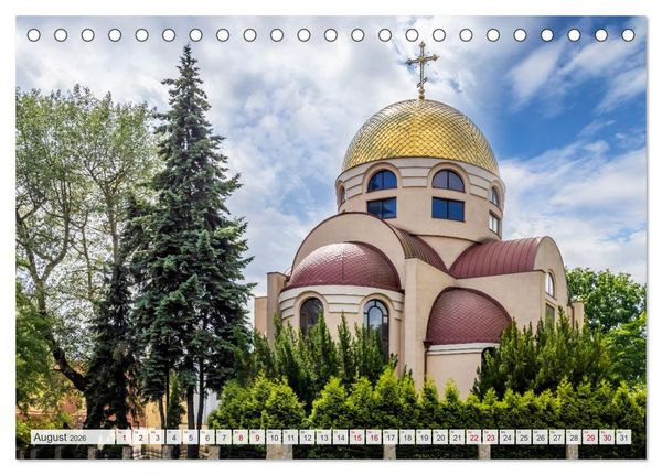 Produktbild: STETTIN Impressionen aus dem Stadtherzen (Tischkalender 2026 DIN A5 quer), CALVENDO Monatskalender