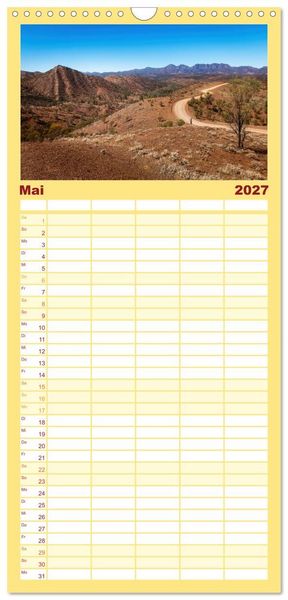 Produktbild: Familienplaner 2027 - Outback Australien mit 5 Spalten (Wandkalender, 21 x 45 cm) CALVENDO