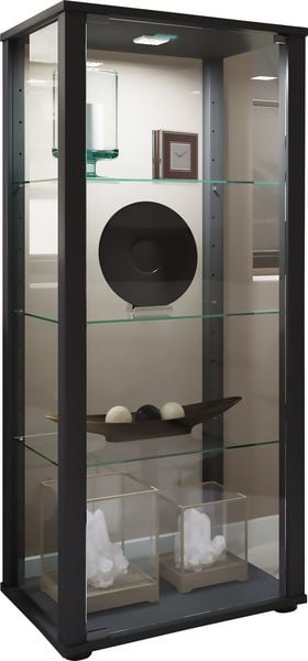 Produktbild: Holz Glas Stand Vitrine Sammelvitrine Kavisa M