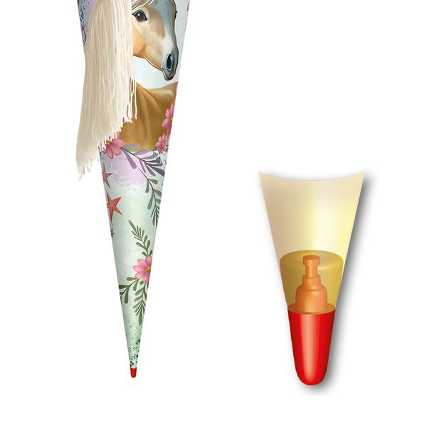 Produktbild: Motivschult&uuml;te 70 cm, Pferd Bella, Wollm&auml;hne