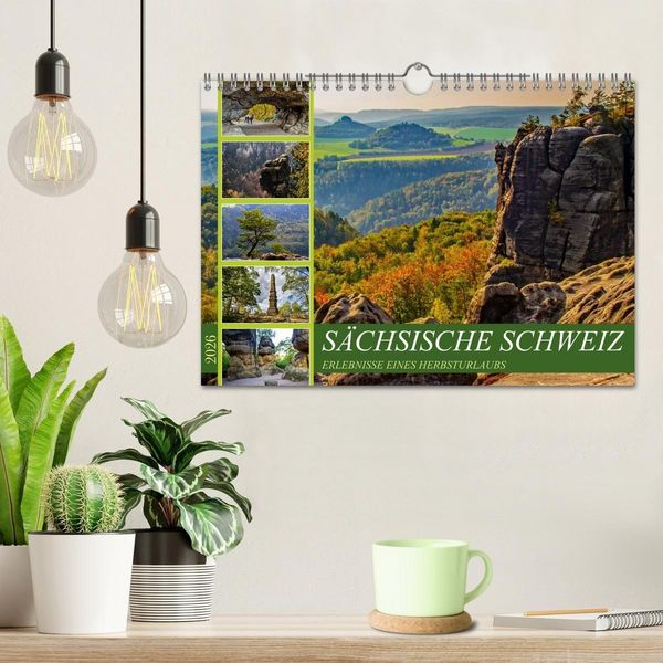 Produktbild: S&auml;chsische Schweiz - Erlebnisse eines Herbsturlaubs (Wandkalender 2026 DIN A4 quer), CALVENDO Monatskalender