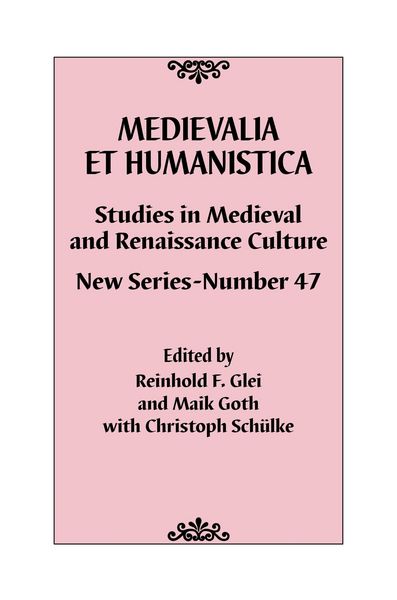 Produktbild: Medievalia et Humanistica, No. 47