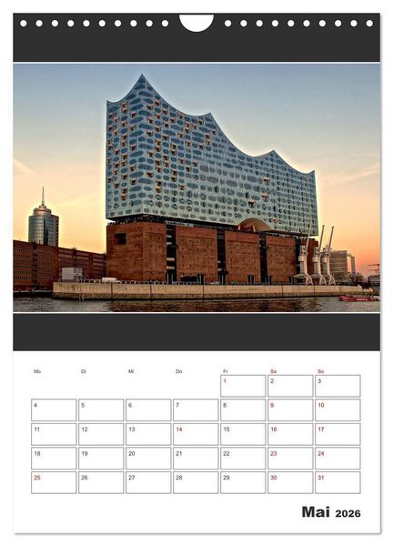 Produktbild: Spitze! Elbphilharmonie Hamburg 2026 (Wandkalender 2026 DIN A4 hoch), CALVENDO Monatskalender