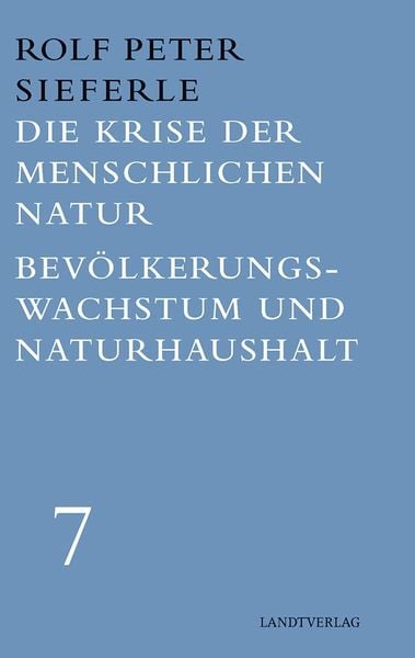 Produktbild: Die Krise der menschlichen Natur / Bev&ouml;lkerungswachstum und Naturhaushalt