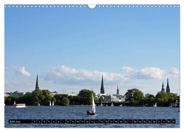 Produktbild: Hamburg - Alster (Wandkalender 2026 DIN A3 quer), CALVENDO Monatskalender