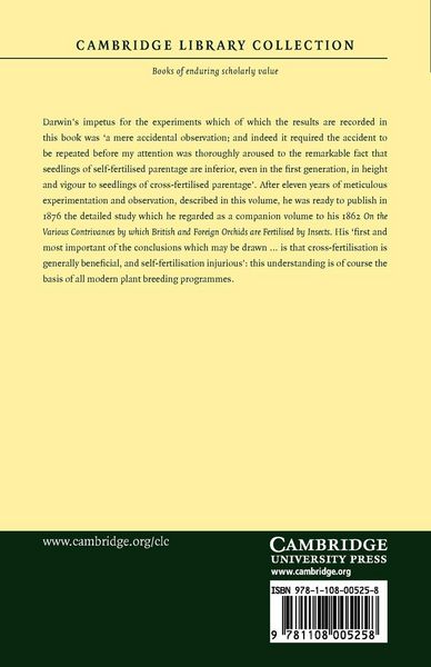 Produktbild: The Effects of Cross and Self Fertilisation in the Vegetable Kingdom